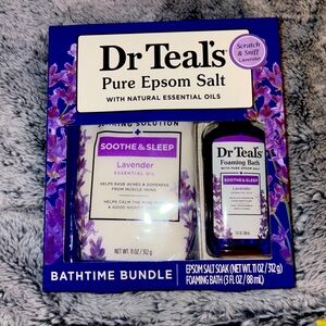 Dr. Teal’s Sooth & Sleep Epsom Salt Soak & Foaming Bath  Set - Never Opened